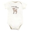 Touched by Nature Unisex Baby Organic Cotton Bodysuits, Dreamy Woodland,