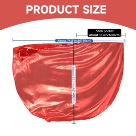 MUNAFIE Worship Flags Set(2 Flags+Sticks) Dance Praise Flags Banderas de Danza Praise Church Flags Red