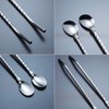 Iced Tea Spoon With Straw Handle For Drinking, 4 Pieces