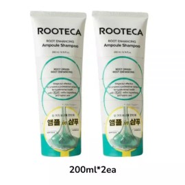 Ruteka 루테카 루트 인핸싱 앰플 샴푸 200ml 더블 기획 Routeca Root Enhancing Ampoule Shampoo 200ml Double Set [Shampoo 200ml x 2 sets]