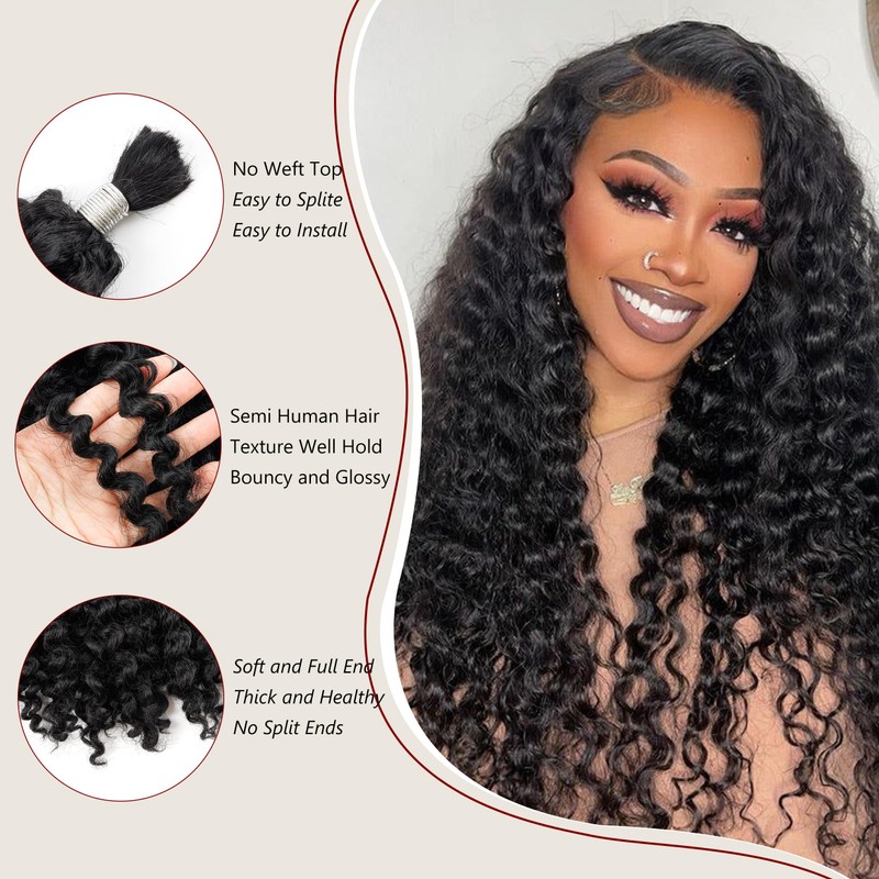EV&ET Boho Braiding Hair 18 Inch 100g 2 Bundles Synthetic
