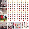 SINGOMON 38.5Ft Casino Decorations Casino Party Garlands Red Black Gold