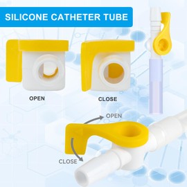 Catheter Valve,Catheter Leg Band Valve,Urine Drainage Catheter Valves,Catheter Valve for Urine Drainage,an Effective Alternative to Leg Bags,White,1 Piece