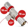 T-Piece PEX Press Fitting 16 x 1/2 Inch x 16