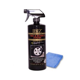 IBIZ® Tire Shine Spray. Instant Tire & Rubber Shine. Premium, Professional Grade Tire Cleaner Spray.