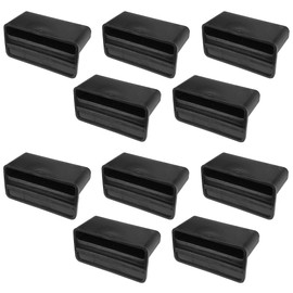cyclingcolors 10x Slatted Holder Insert Caps for Attaching Caps Holder Slatted Frame Simple 53 x 8 mm Plastic Flexible Bed Black