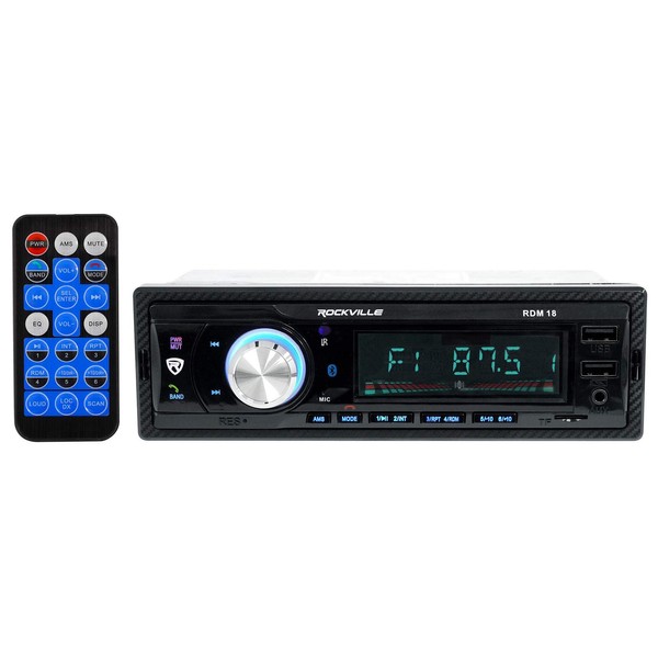 Rockville RDM18 in-Dash Car Digital Media Bluetooth AM/FM/MP3 USB/SD Receiver