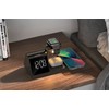 Explore Scientific BCC2001 Desk or Bedside Clock, Wireless Multicharge, Alarm