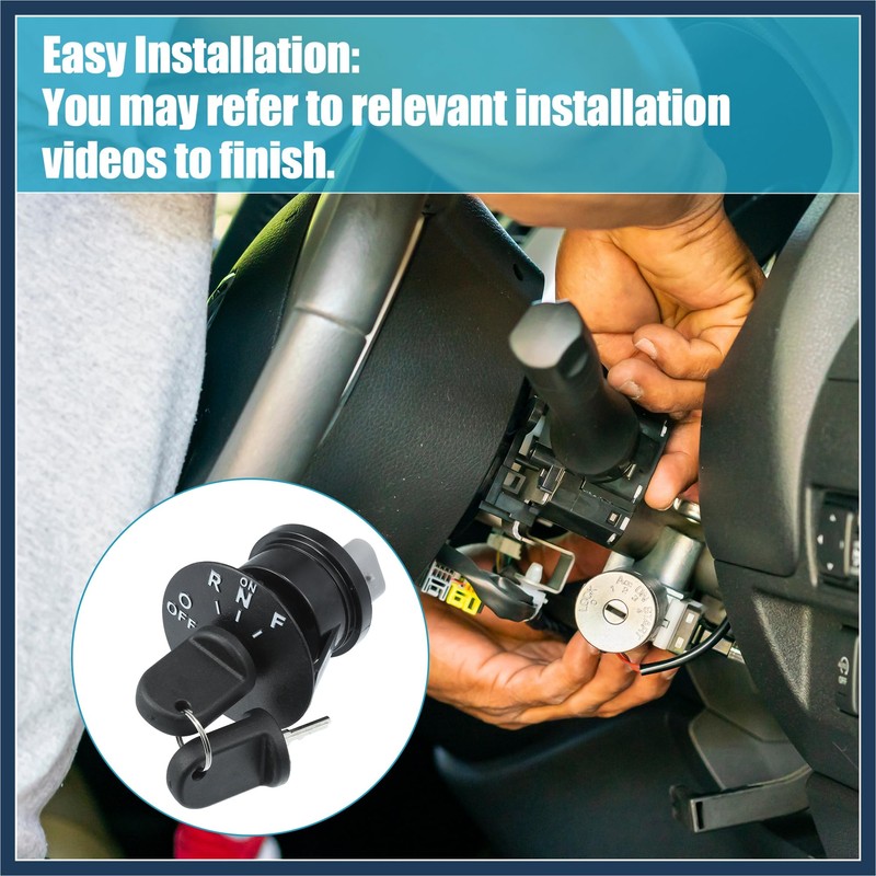 INFINAUTO Ignition Switch with Keys Fit for EZGO RXV 48V