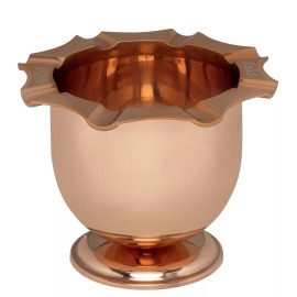Palio Copper Finish 8 Stirrup Cigar Ashtray Tall Deep 6" x 6" Bowl