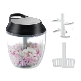 Mini Pull String Chopper, Manual Food Processor, BPA Free Veggie Chopper, Food Chopper, Non-Slip Vegetable Chopper, Portable Salad Chopper, Fruit Slicer With 650ml Capacity - Essential Kitchen Gadgets