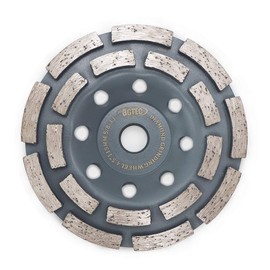 Diamond Cup Surface Grinding Wheel,BGTEC 1pc 4-1/2 Inch Double Row 18-Segments Concrete Grinding Wheel Disc with 5/8-11 thread for Angel Grinder,Polishing and Cleaning Grinder Granite Stone Marble Masonry Concrete