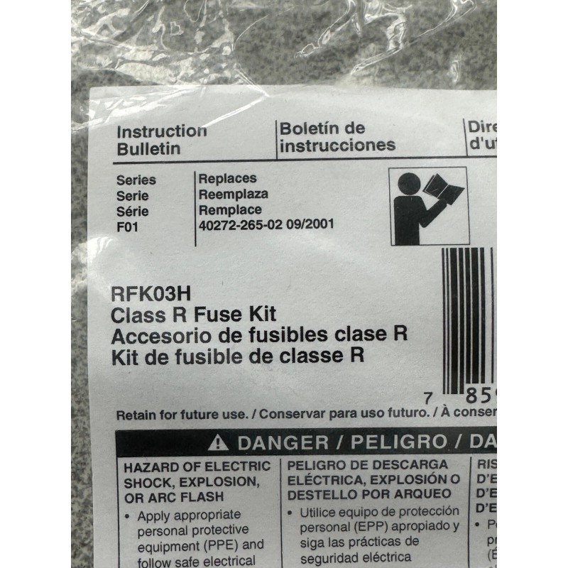 Square D NEW SQUARE D RFK03H Class R Fuse Adapter