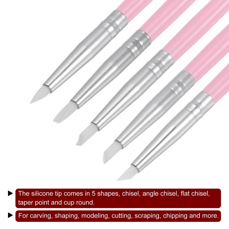HARFINGTON 5pcs Clay Sculpting Tool Set, Clay Sculpting Shaper Rubber