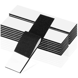 MAEXUS Velcro Double Sided Tape, Velcro Tape (Set of 30) Velcro Tape with Double Sided Tape, Strong, 1.2 x 3.9 inches (3 x 10 cm), Thick Rough Surface, Delicate and Shedding, Highly Resistant to