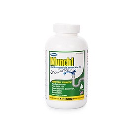 Comstar Munch Drain Opener, Industrial Strength Bead Lye with Blue Dye & Aluminum Chips, Fast Acting Beads Clear Clogged & Slow Drains, Grease Traps, Septic Systems, 2 Pounds (30-611)