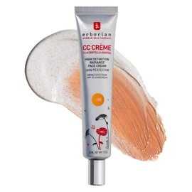 Erborian Crema CC correctora de color con Centella Asiática, Bronceado (Dore) - Corrector facial ligero multiusos con acabado iluminador que calma e