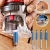 Router Bits 1/4 Shank – 4 Pcs Flush Trim Router