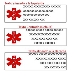 Pulsera identificación alerta médica de emergencia personalizada para adultos mayores, mujeres y ...