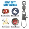 Dr.Fish 30 Pack Ball Bearing Snap Swivels, Swivels Fishing Tackle