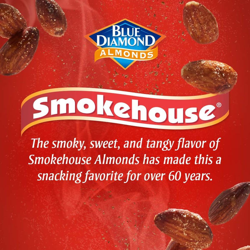 Blue Diamond Almonds Gluten Free Smokehouse Flavored Snack Nuts, 16