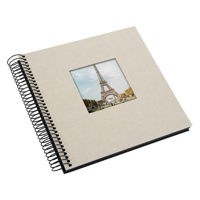 goldbuch Bella Vista Spiral Album with Picture Cut-Out, 40 Black