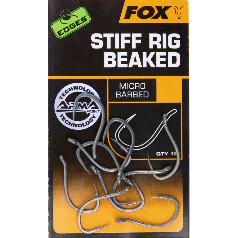 Fox Stiff Rig Beaked Hooks Size 8 Micro Barbed Qty