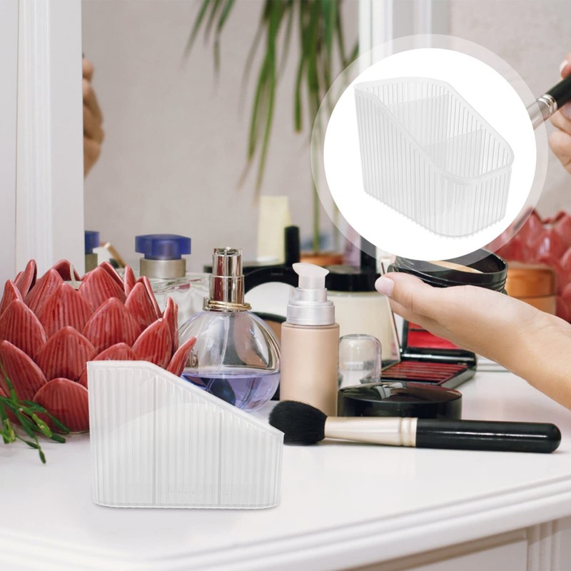 FOMIYES Makeup Brush Holder Organizer Transparent Storage Container for Cosmetics