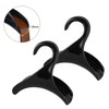 FIBOUND 6-Pack Black Purse Hooks - Space-Saving Bag Hangers for