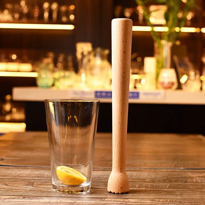 Datsto Wooden Muddler for Cocktails 10 Inch, Home and Bar