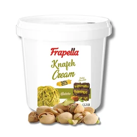 Bulk Dubai Chocolate Bar Filling - 2.2 lb (1 Kg) Ready to Use Pistachio Cream with Crispy Kataifi Filling for Viral Dubai Chocolate - Pistachio Butter Spread Cream Paste for Ice Crea, Cookie, Knafeh, Desserts, Pastries, Bread, Cakes & More (Bulk Dubai Ch