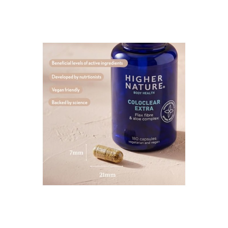 Higher Nature ColoClear Extra - Flax Fibre & Aloe Complex