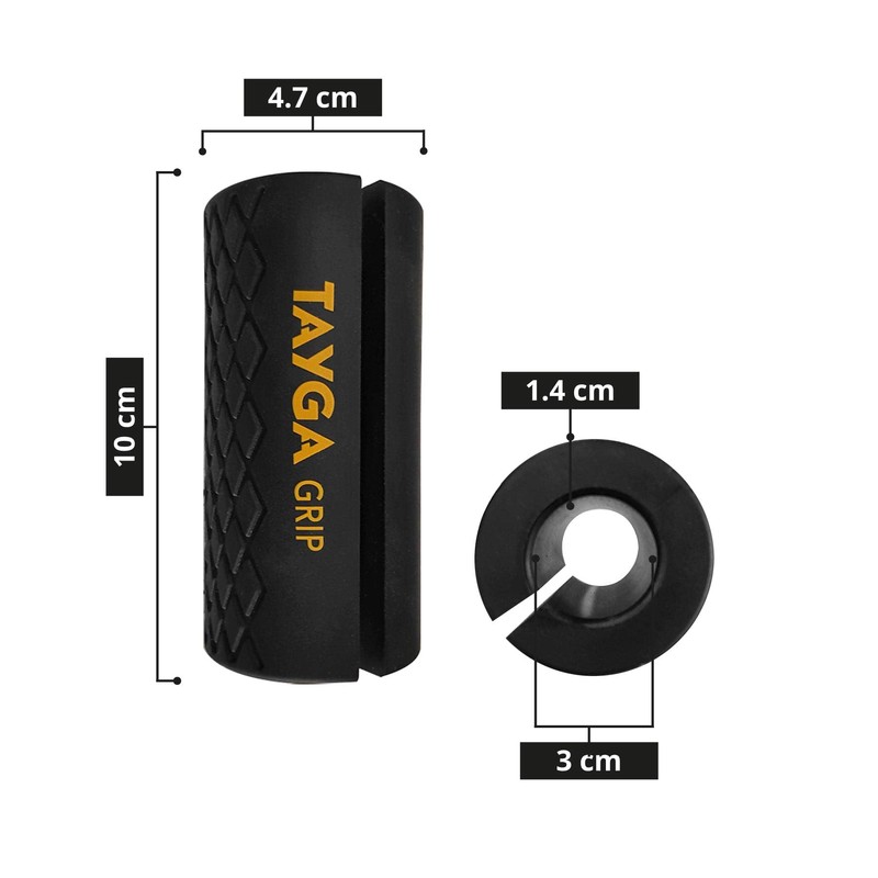 Tayga Fat Grip Par de Cubiertas para Barras de Gimnasio