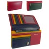 Hide and Sleek Ladies RFID Leather Flapover Matinee Organiser Purse