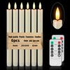 Flameless Taper Candles Battery Operated, Ivory LED Candles with Flickering