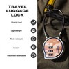 UP Security Small Combination Lock for Luggage, Cable Lock with