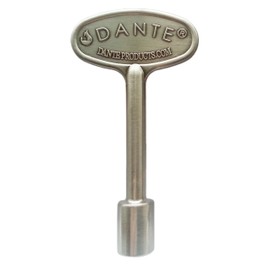 Dante Products Universal Gas Valve Key, 3-Inch, Satin Nickel