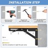 2PCS Folding Shelf Brackets, 12 inch Heavy Duty Stainless Steel