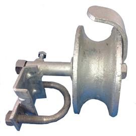 Rolling Gate Track Wheel for Sliding Chain Link Fence Heavy Duty Cast Iron Wheel with Galvinized coating, Rear Roller Guide with Hardware