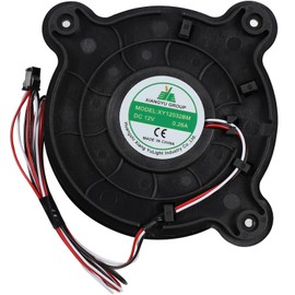 XY12032BM Refrigerator Cooling Fan Fit for Galanz Upright Fridge Freezer, XY-12032BM Refrigerator Freezing Refrigeration Silent Exhaust Fan, DC12V 0.26A, 120×120×32mm
