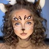 2 Sheets Waterproof Giraffe Face Stickers - Glitter Temporary Tattoos