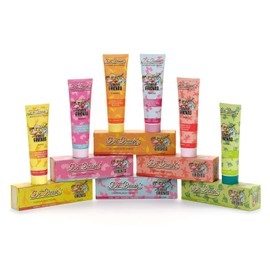 Dr. Bauer's Lovely Friends Toothpaste with Glitter Motifs, Many Great Flavours, Toothpaste for Children and Adults, Sustainable Packaging, 90 ml per Tube Tasting Set (6 x 90 ml)