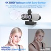 NEWORK 4k Webcam, UHD Webcam 1080P@60FPS, PDAF+CDAF Autofocus, Privacy Cover,