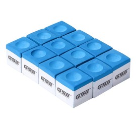 GSE GAMES&SPORT EXPERT 12-Pack of Billiard Pool Cue Chalks Pool Cue Aid Tool - Color: Gray