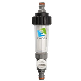 TW-DES Original "Economy" Filling Filter Against Dirt in the Water Tank, with Quick Adapter and Regulating Valve. Optimised for Motorhome, Caravan, Caravan and Boat