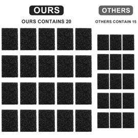 20pcs Pet Fountain Replacement Filters, Cat Drink Watering Filter Replaced Foam Filters Square Sponge Filter for PETKIT Eversweet 3 Pro/PETKIT Eversweet Solo 2/PETKIT EversweetSolo SE