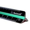 Black Professional 30cm 12" Metric Plastic Triangular Scale Ruler 1:10