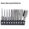 Gasea 20pcs Hex Head Allen Wrench Drill Bit Set 2.3"