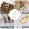 6 Pcs Spring Drawstring Threader Tool,Metal Elastic Rope Threader Clip,Drawstring
