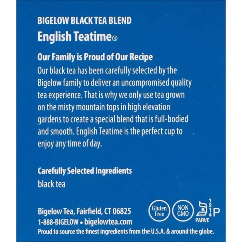 Bigelow English Teatime Black Tea - 20 tea bags
